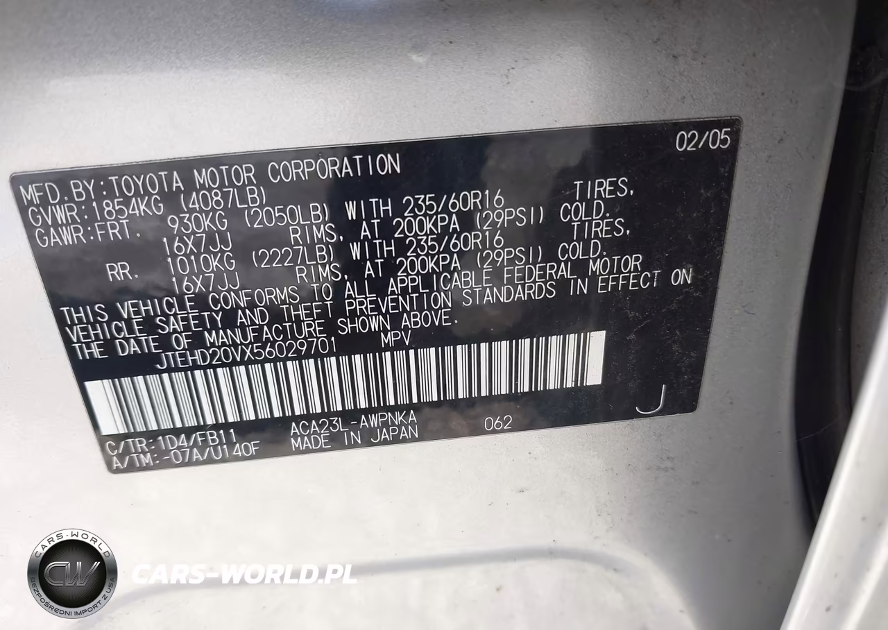 2005 Toyota Rav4 VIN:JTEHD20VX56029701 - 9