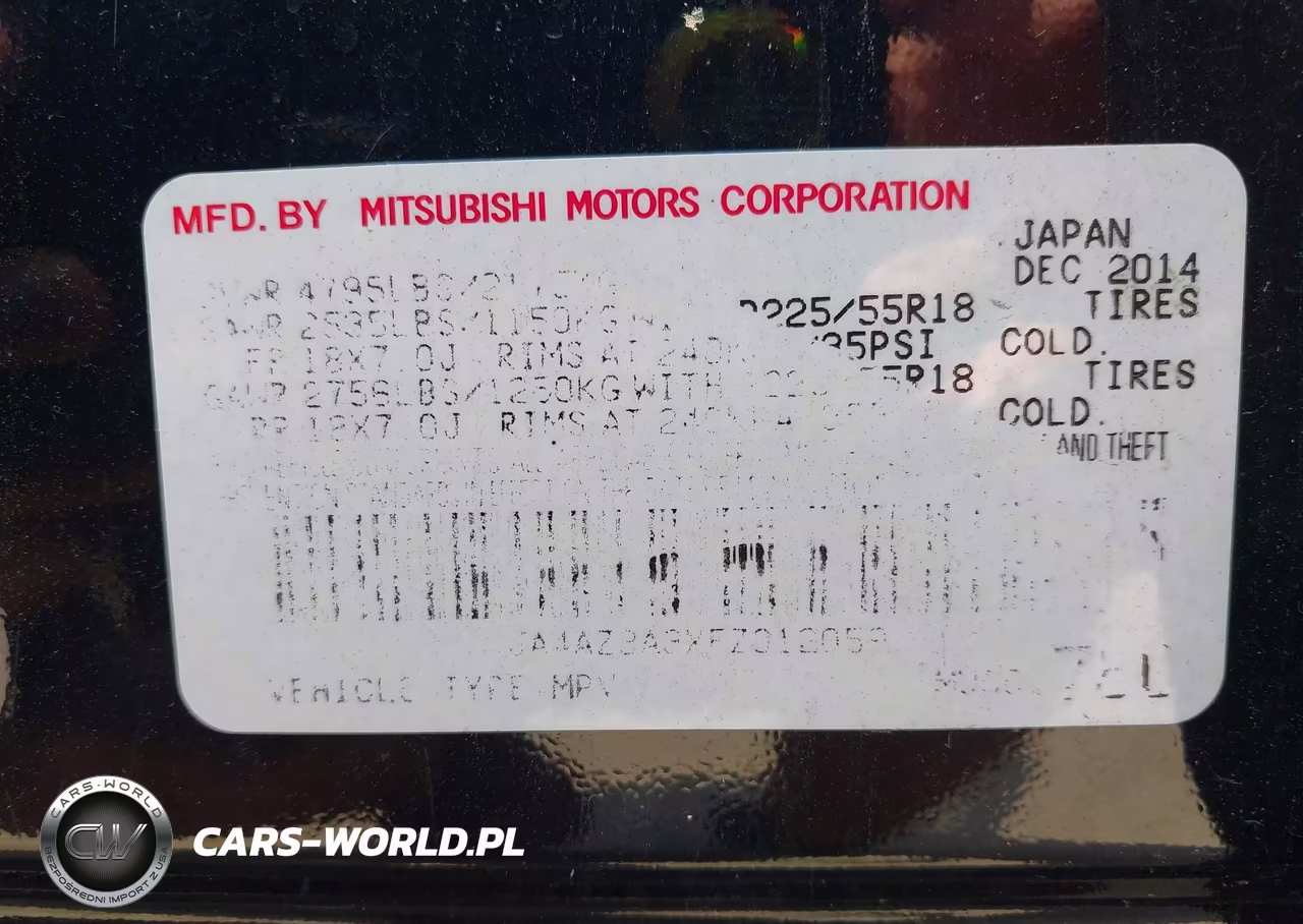 2015 Mitsubishi Outlander Se VIN:JA4AZ3A3XFZ012059 - 9
