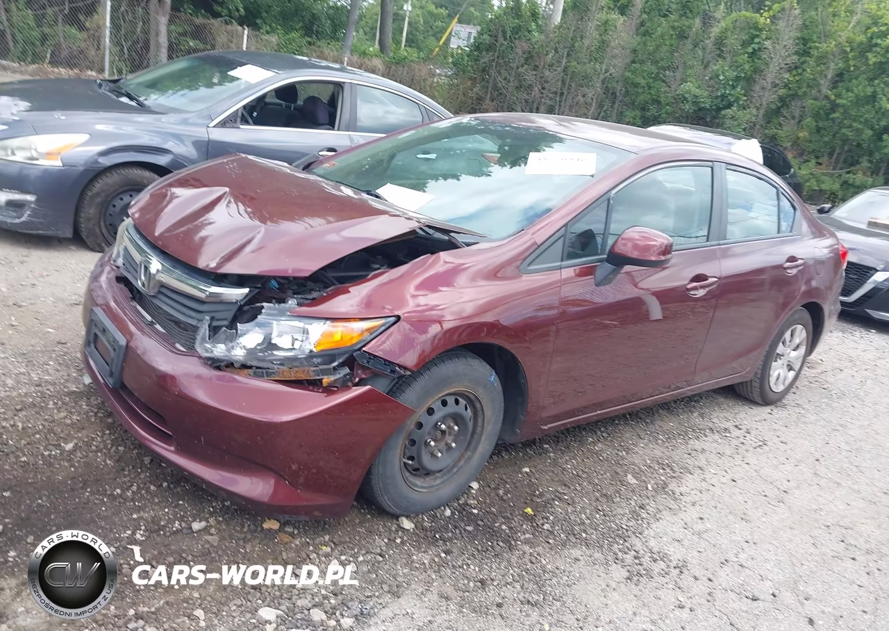 2012 Honda Civic Lx VIN:2HGFB2F53CH565296 - 2
