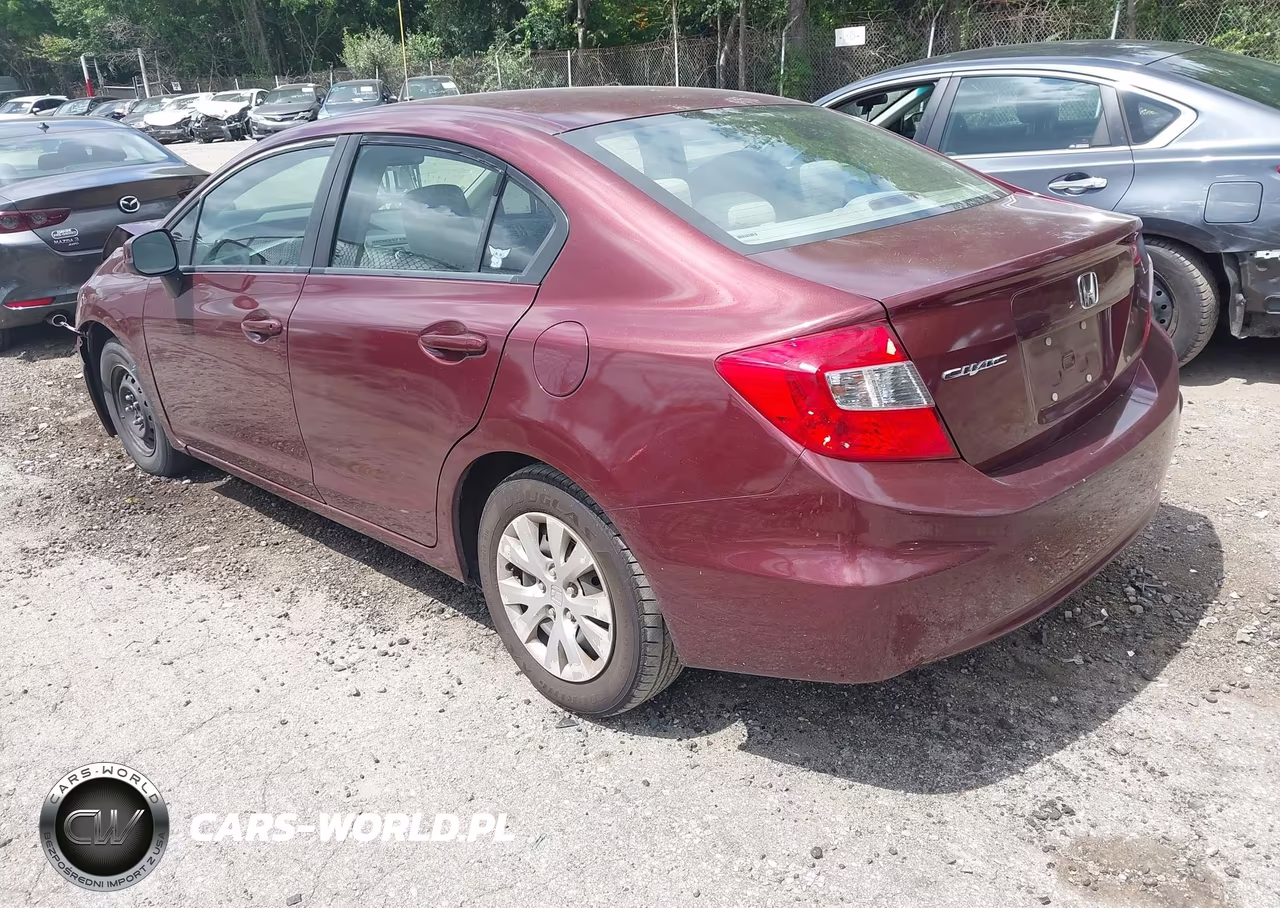 2012 Honda Civic Lx VIN:2HGFB2F53CH565296 - 3