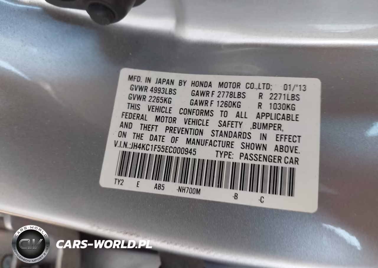 2014 Acura Rlx VIN:JH4KC1F55EC000945 - 9