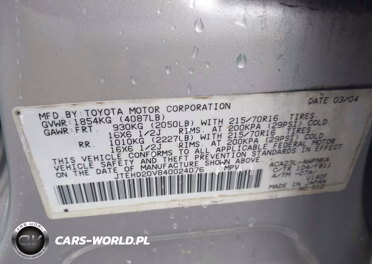 2004 Toyota Rav4 VIN:JTEHD20V840024076 - 9