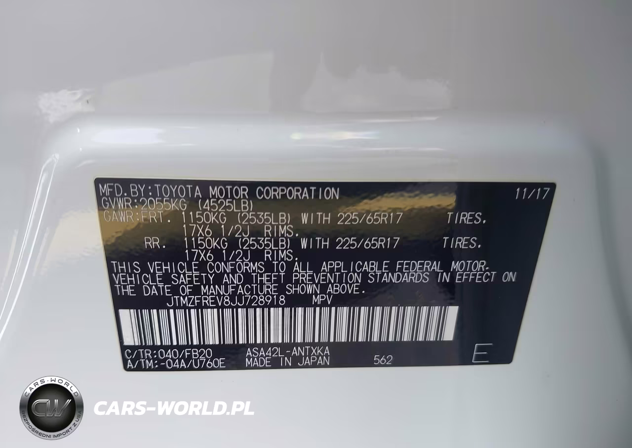 2018 Toyota Rav4 Le VIN:JTMZFREV8JJ728918 - 9