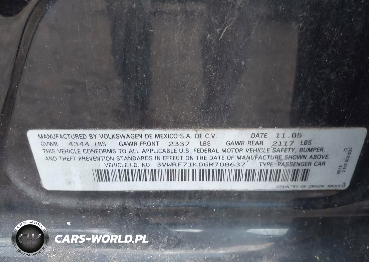 2006 Volkswagen Jetta 2.5 VIN:3VWRF71K06M708637 - 9