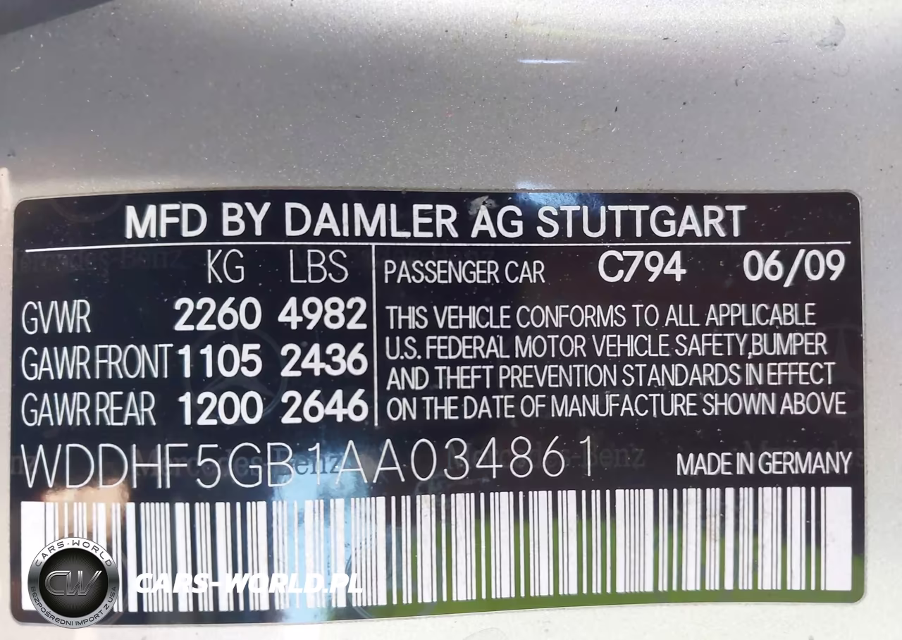 2010 Mercedes-Benz E 350 VIN:WDDHF5GB1AA034861 - 9