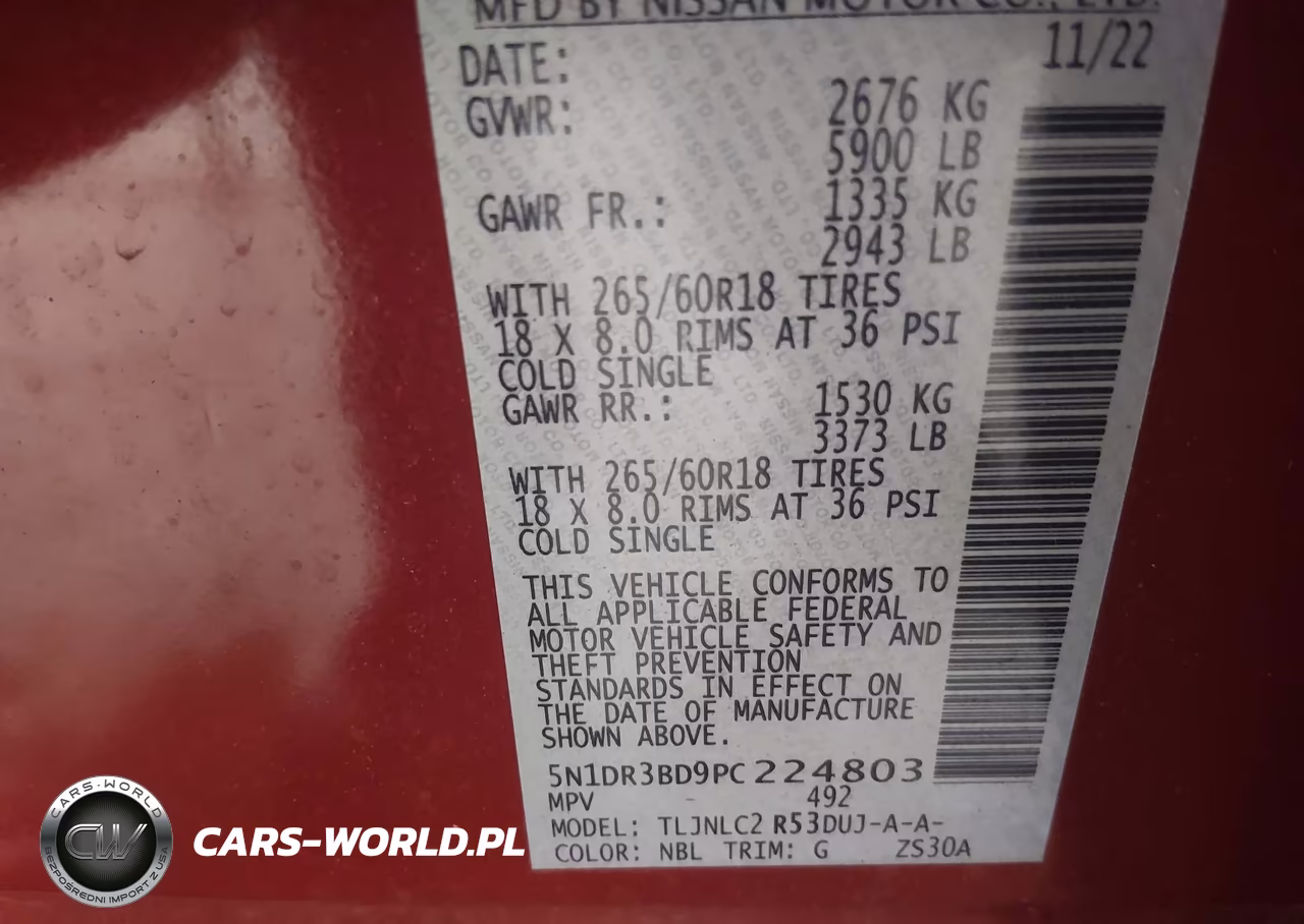 2023 Nissan Pathfinder Rock Creek 4Wd VIN:5N1DR3BD9PC224803 - 9