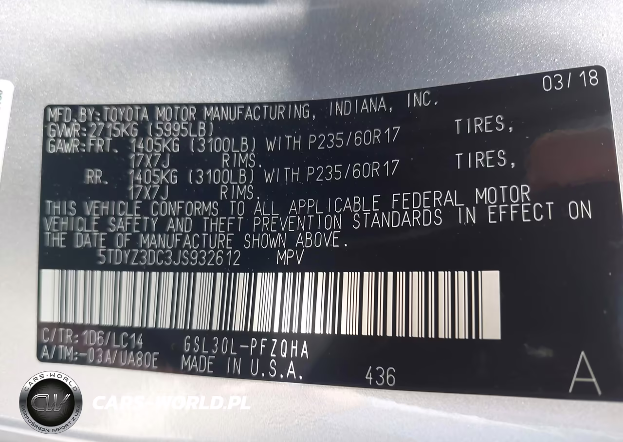 2018 Toyota Sienna Xle 7 Passenger VIN:5TDYZ3DC3JS932612 - 9