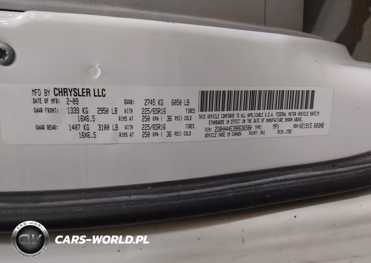 2009 Dodge Grand Caravan Se VIN:2D8HN44E39R636580 - 9