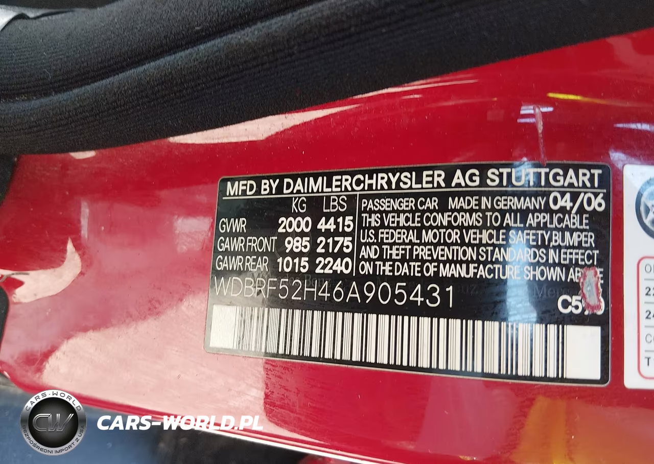2006 Mercedes-Benz C 230 Sport VIN:WDBRF52H46A905431 - 9