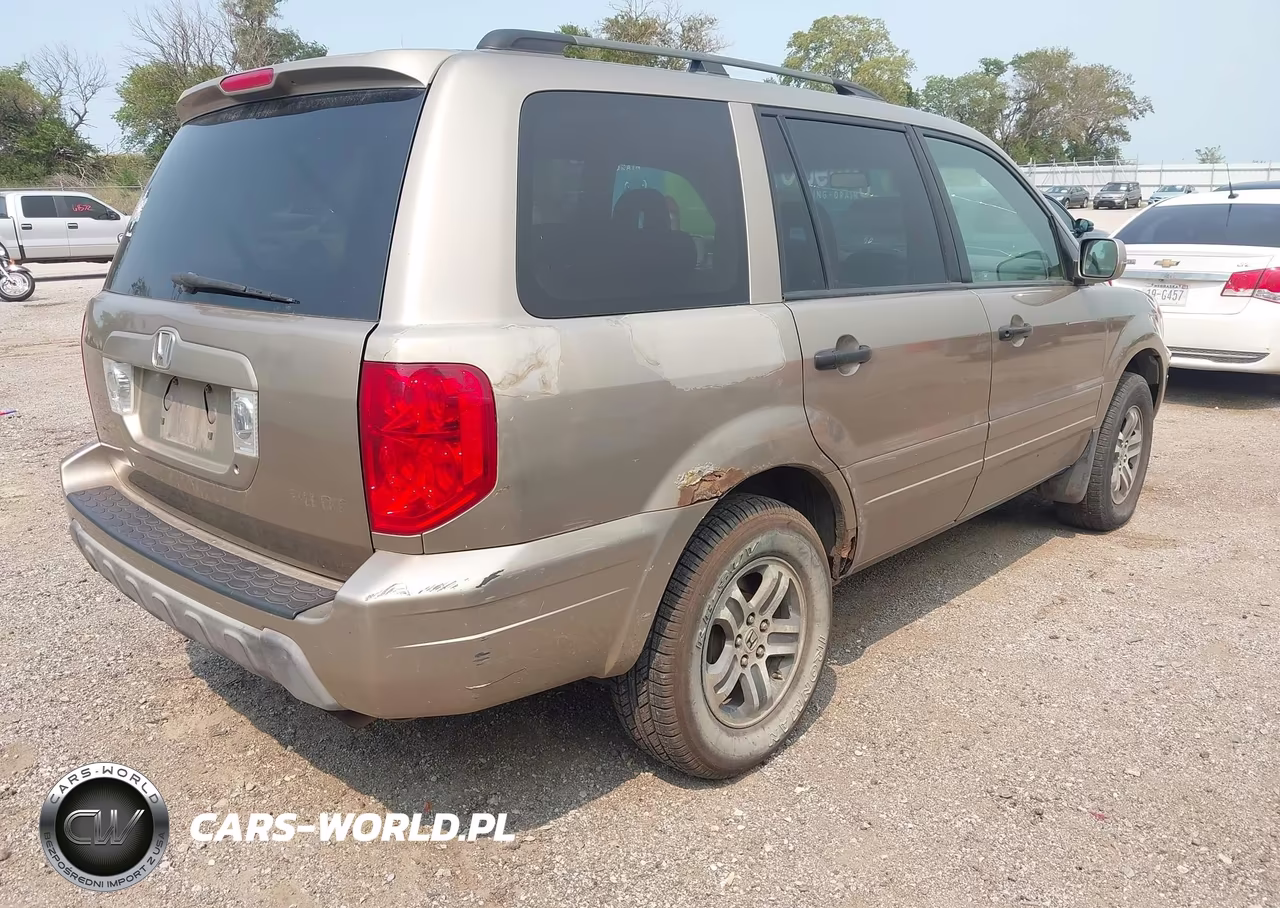 2005 Honda Pilot Ex-L VIN:2HKYF18535H521991 - 4