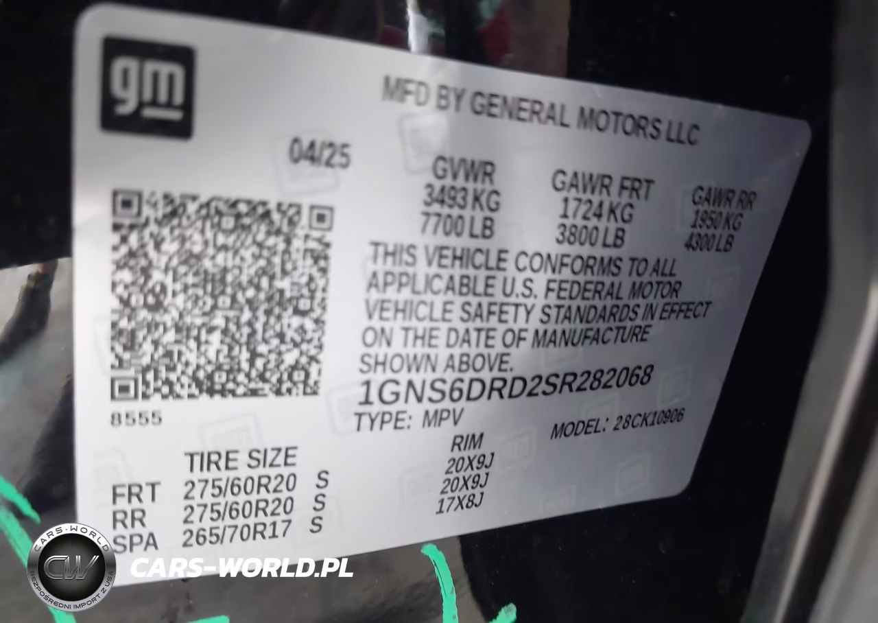 2025 Chevrolet Suburban 4Wd Z71 VIN:1GNS6DRD2SR282068 - 9