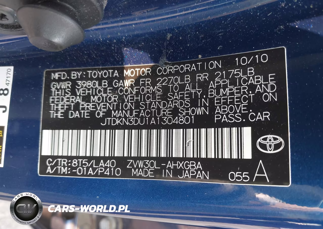 2010 Toyota Prius Iv VIN:JTDKN3DU1A1304801 - 9