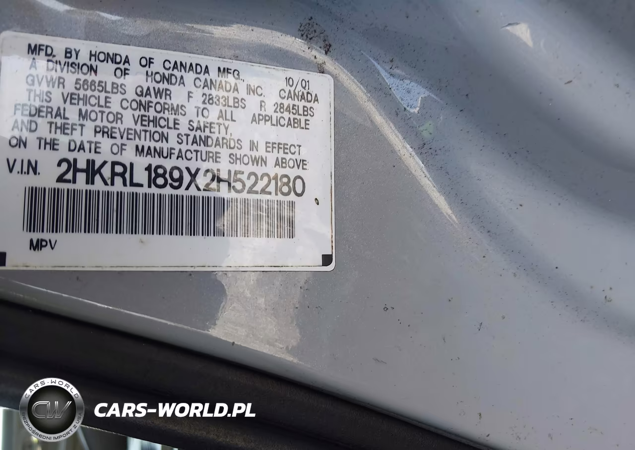 2002 Honda Odyssey Ex-L VIN:2HKRL189X2H522180 - 9