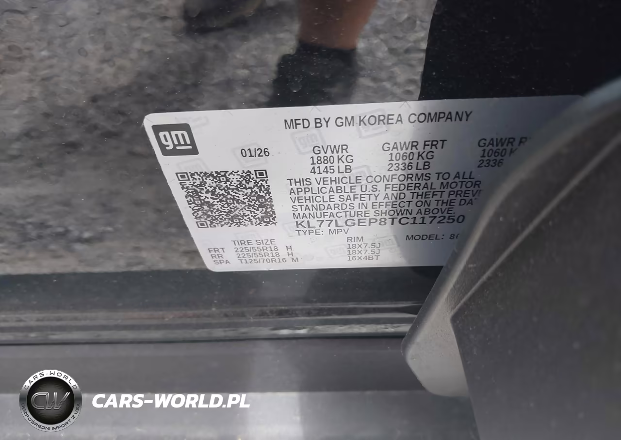 2026 Chevrolet Trax Fwd 1Rs VIN:KL77LGEP8TC117250 - 9