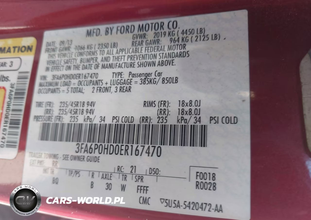 2014 Ford Fusion Se VIN:3FA6P0HD0ER167470 - 9