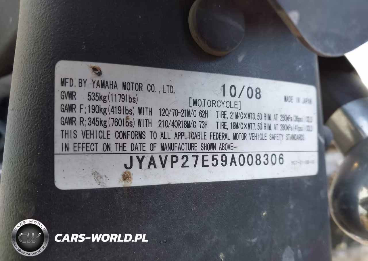2009 Yamaha Xv1900 Cu VIN:JYAVP27E59A008306 - 10