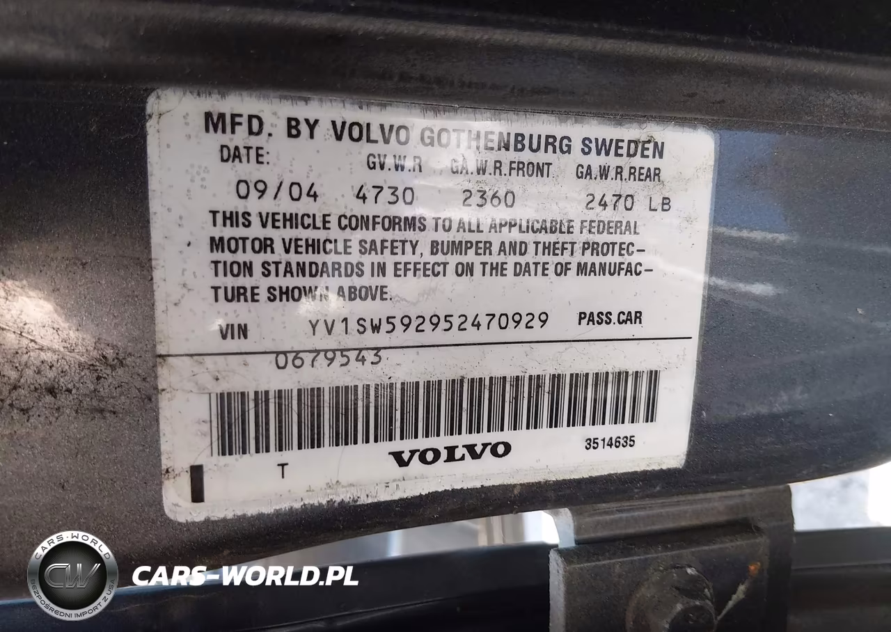 2005 Volvo V70 2.5T A-2.5T A Sr VIN:YV1SW592952470929 - 9