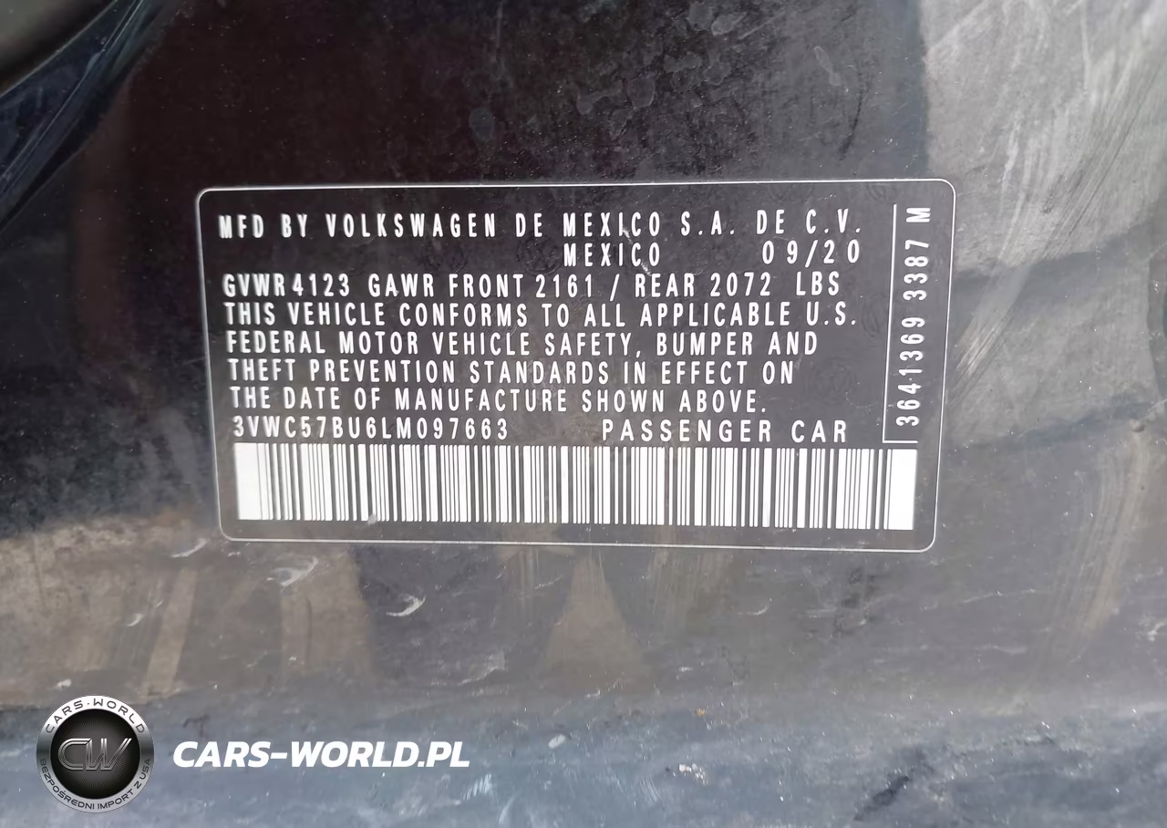 2020 Volkswagen Jetta 1.4T R-Line-1.4T S-1.4T Se VIN:3VWC57BU6LM097663 - 9