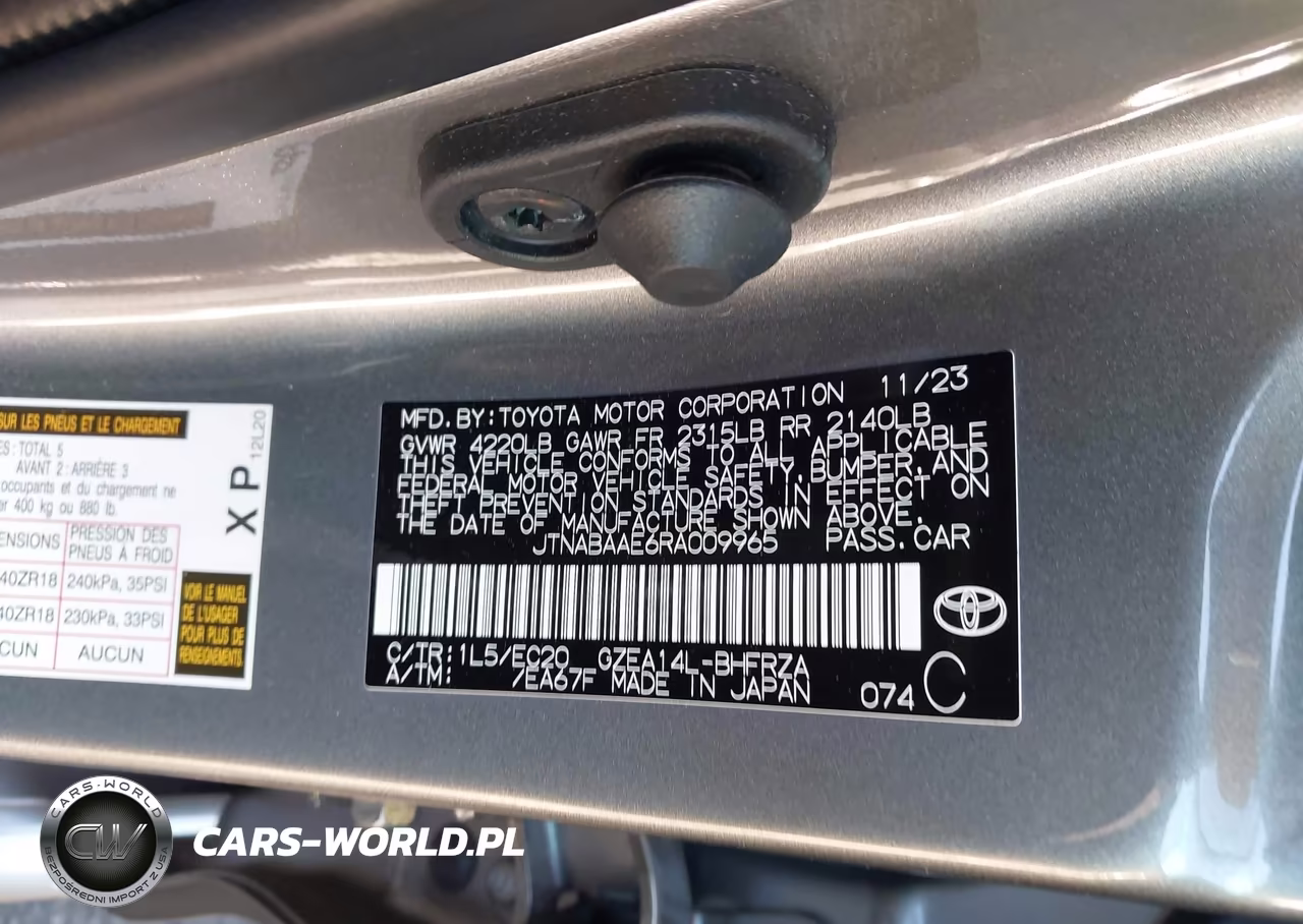 2024 Toyota Gr Corolla Premium VIN:JTNABAAE6RA009965 - 9
