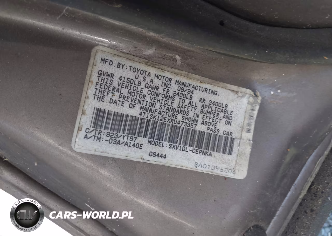 1994 Toyota Camry Le VIN:4T1SK12EXRU473357 - 9