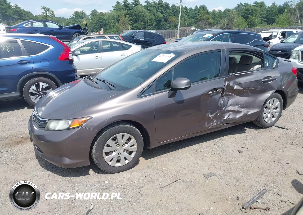 2012 Honda Civic Lx VIN:2HGFB2F57CH500483 - 2