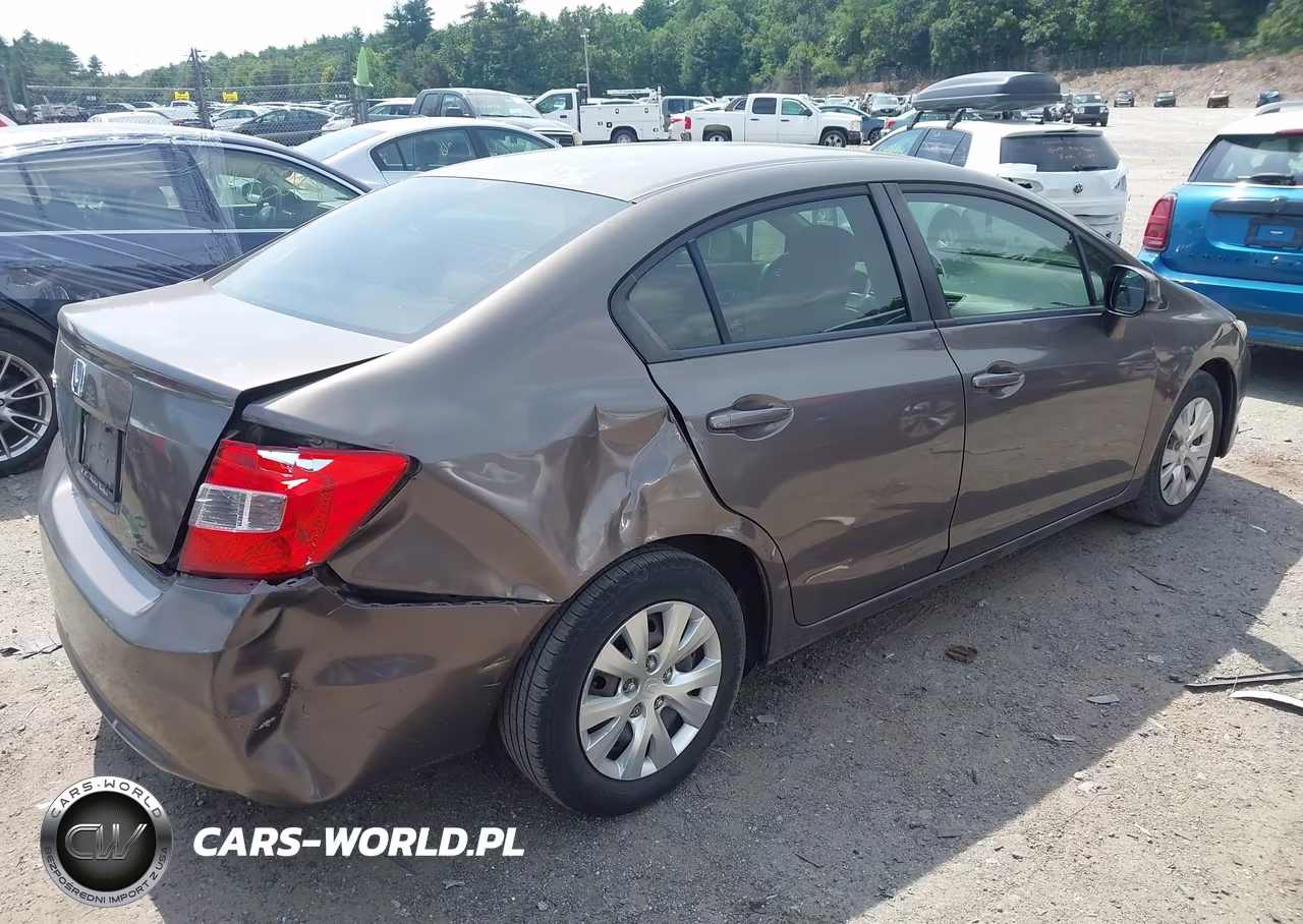 2012 Honda Civic Lx VIN:2HGFB2F57CH500483 - 4