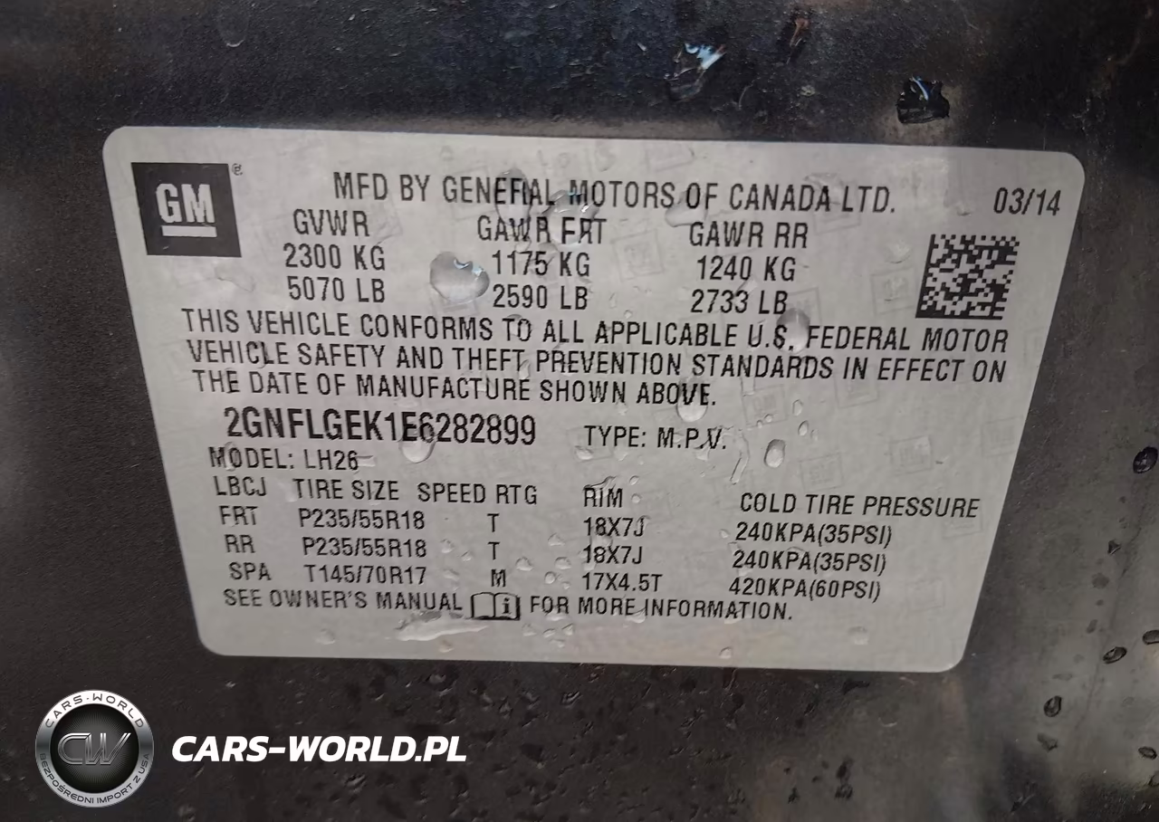 2014 Chevrolet Equinox Lt VIN:2GNFLGEK1E6282899 - 9