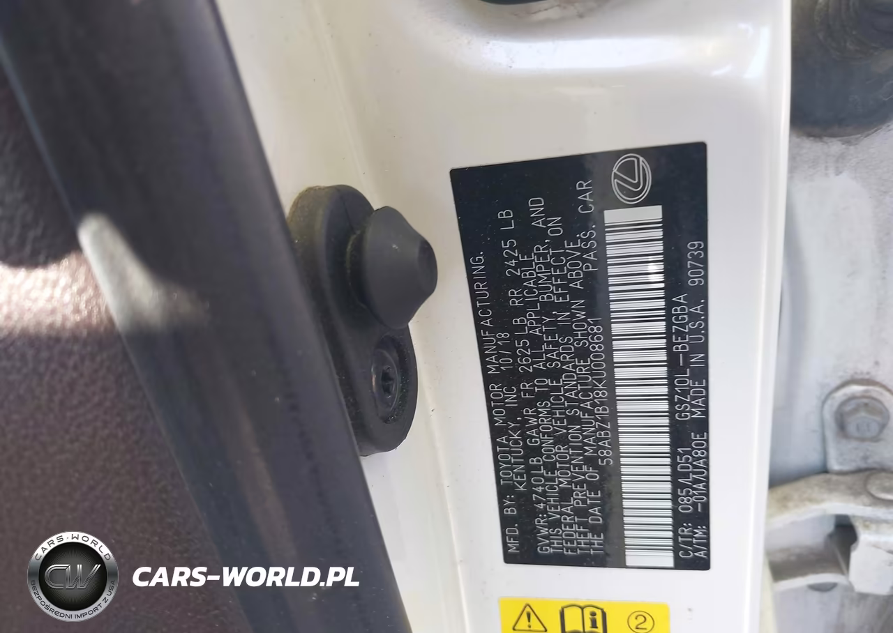 2019 Lexus Es 350 VIN:58ABZ1B18KU008681 - 9