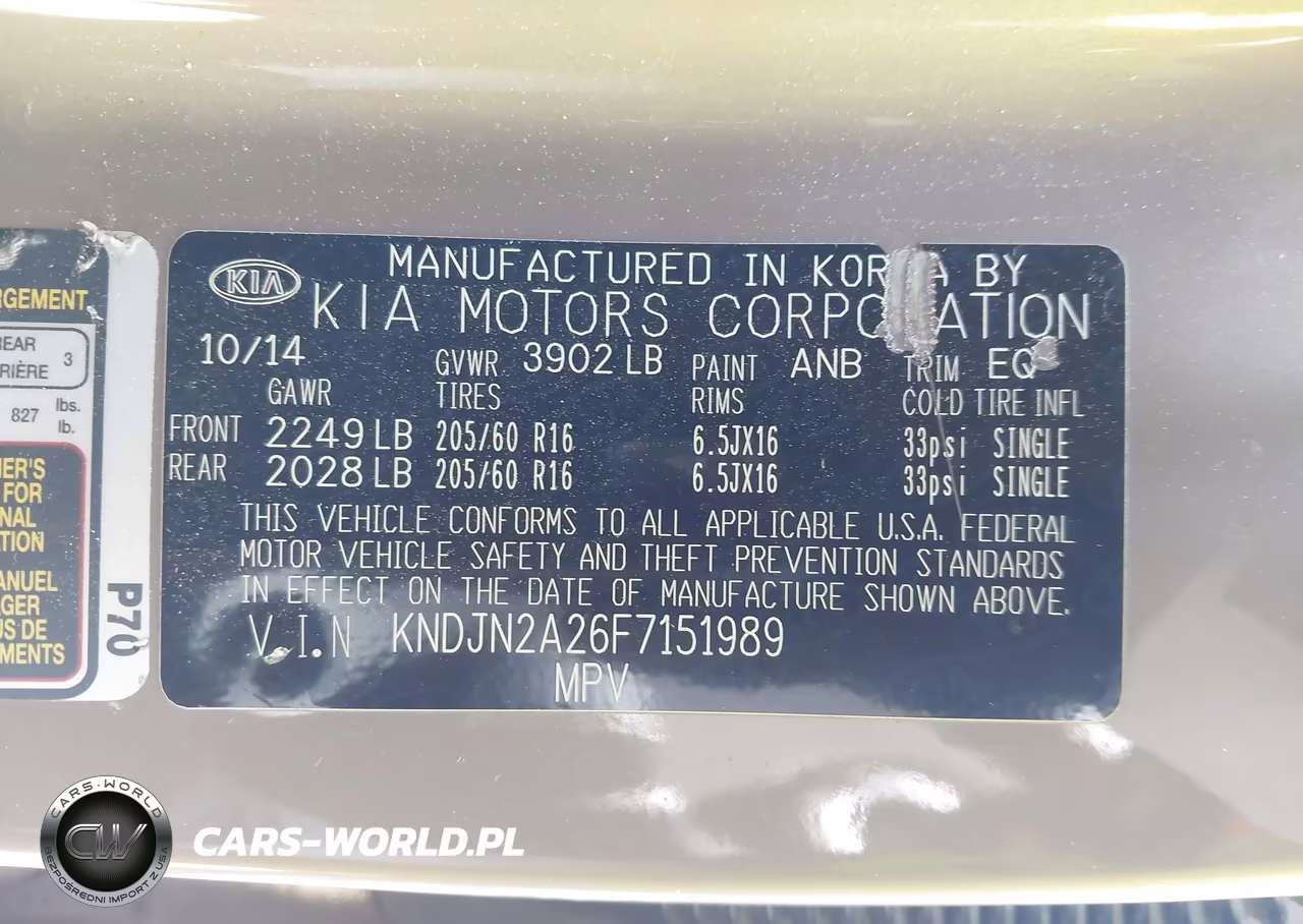 2015 Kia Soul VIN:KNDJN2A26F7151989 - 9