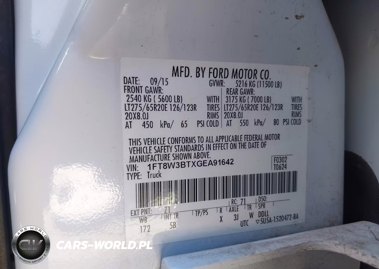 2016 Ford F-350 Lariat VIN:1FT8W3BTXGEA91642 - 8