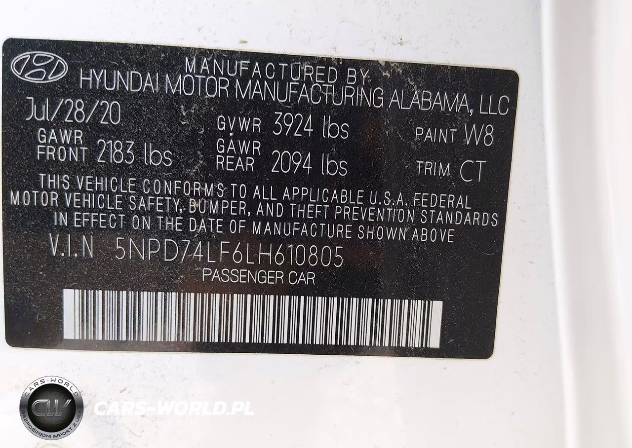 2020 Hyundai Elantra Se VIN:5NPD74LF6LH610805 - 9