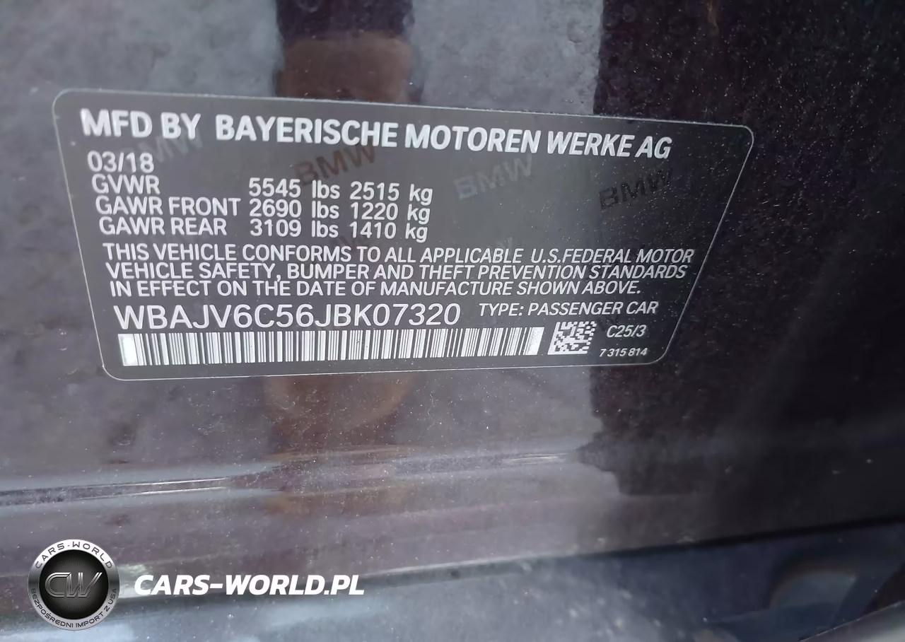 2018 BMW 640I Gran Turismo xDrive VIN:WBAJV6C56JBK07320 - 9
