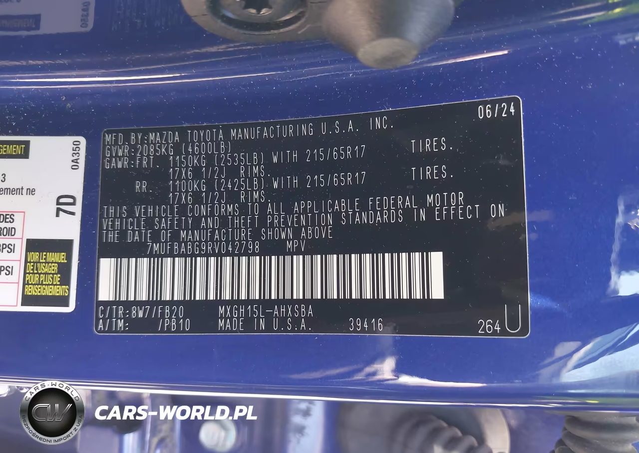 2024 Toyota Corolla Cross Hybrid Se VIN:7MUFBABG9RV042798 - 9