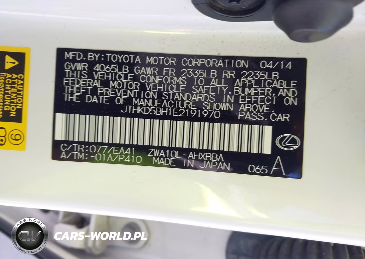 2014 Lexus Ct 200H VIN:JTHKD5BH1E2191970 - 9