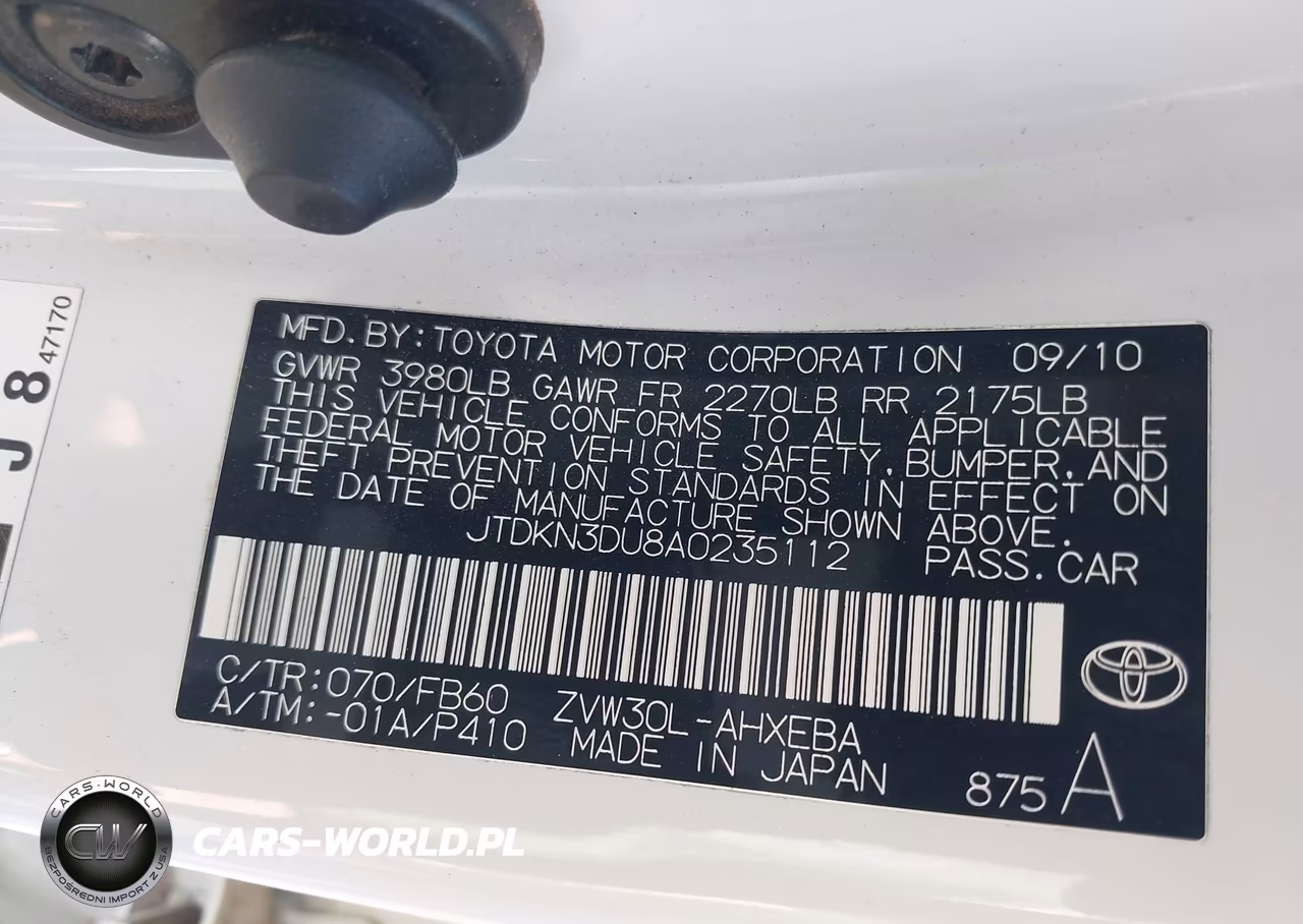 2010 Toyota Prius Iii VIN:JTDKN3DU8A0235112 - 9