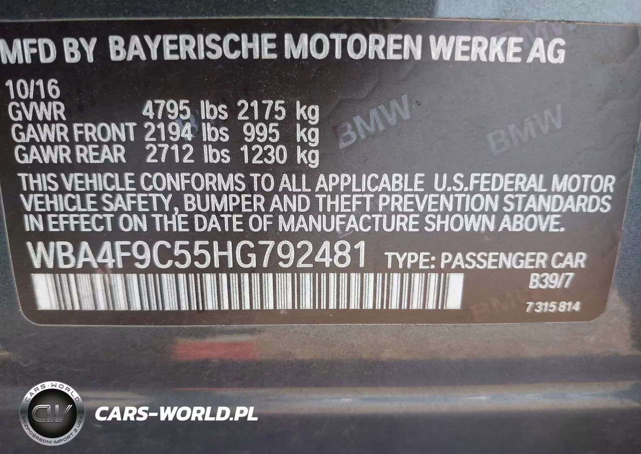 2017 BMW 430I Gran Coupe xDrive VIN:WBA4F9C55HG792481 - 9