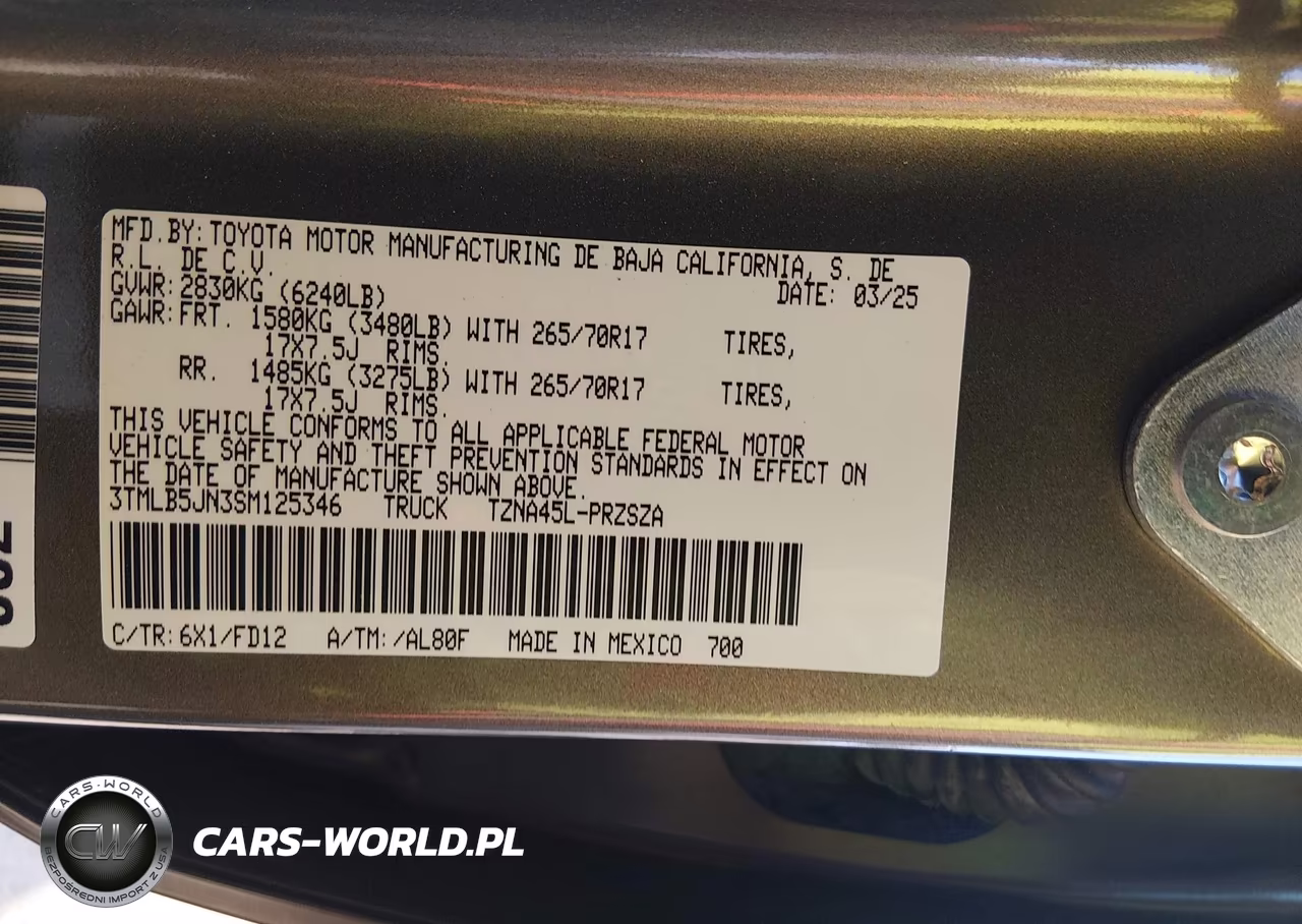 2025 Toyota Tacoma Trd Off Road VIN:3TMLB5JN3SM125346 - 9