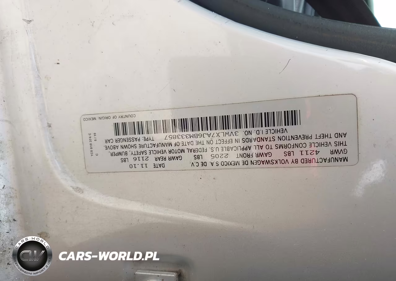 2011 Volkswagen Jetta 2.5L Sel VIN:3VWLX7AJ6BM333857 - 9