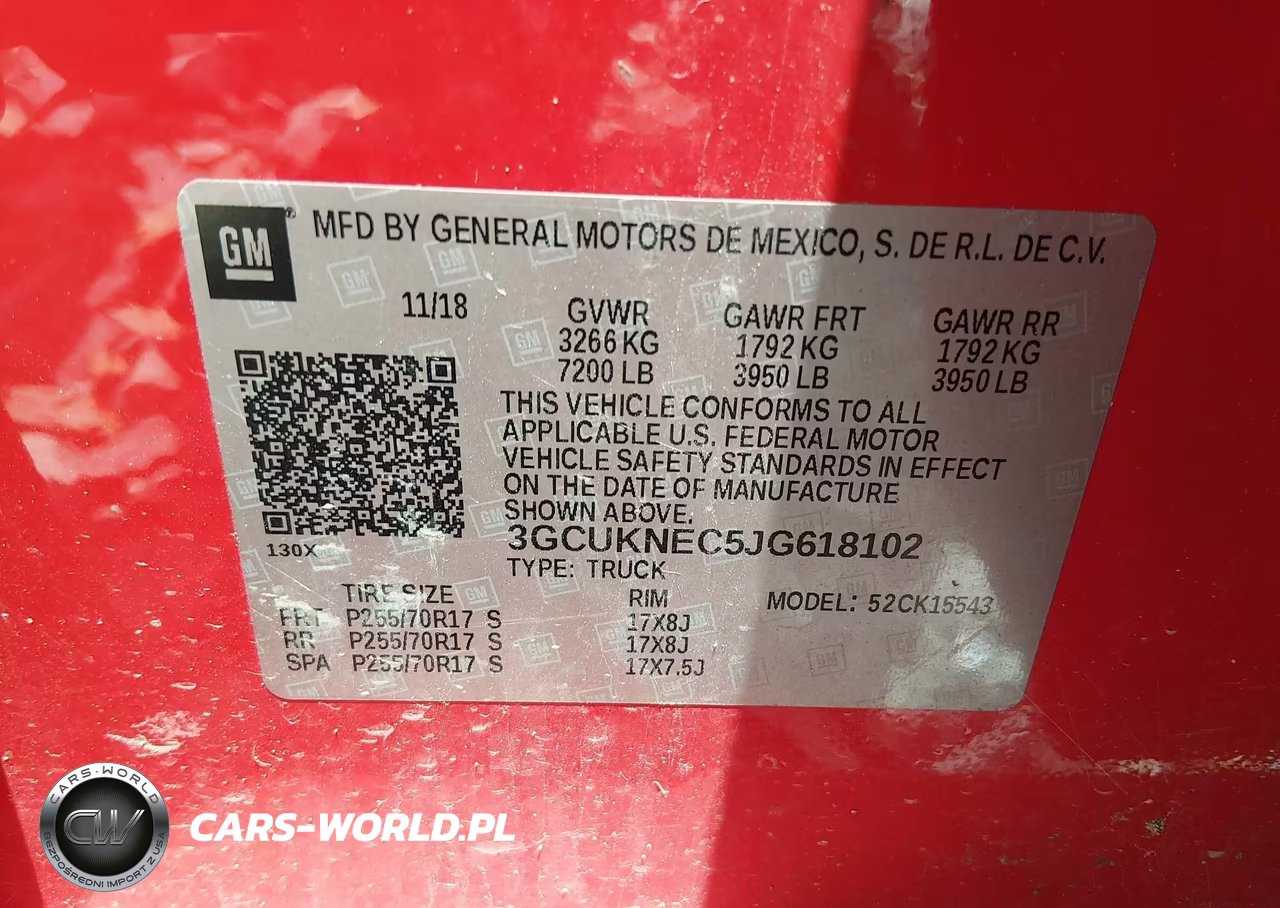 2018 Chevrolet Silverado 1500 Wt VIN:3GCUKNEC5JG618102 - 9