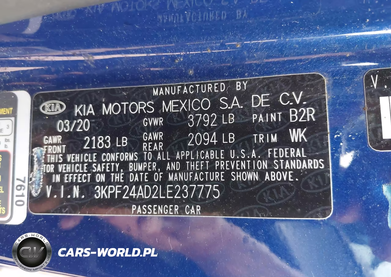 2020 Kia Forte Lxs VIN:3KPF24AD2LE237775 - 9