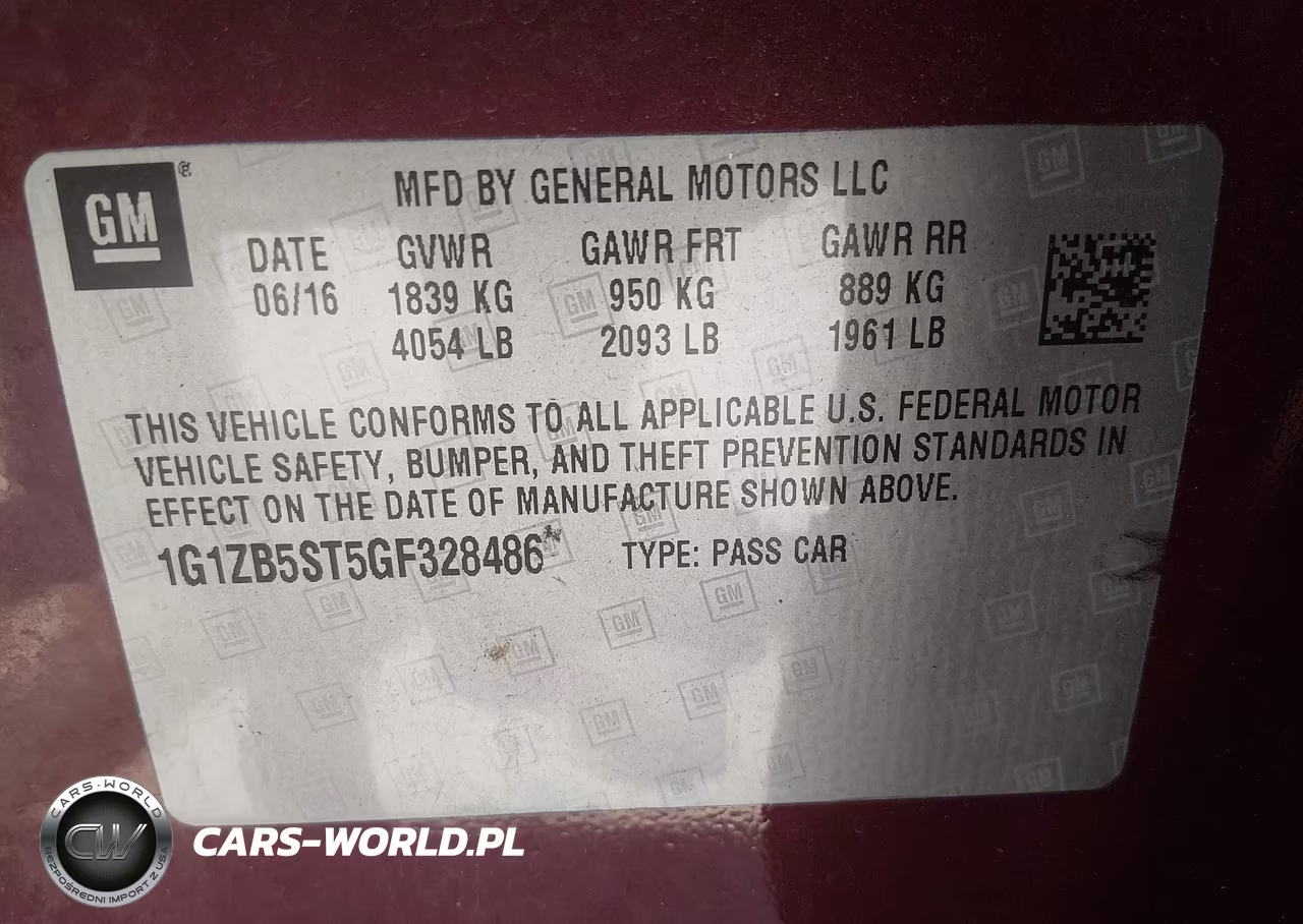 2016 Chevrolet Malibu Ls VIN:1G1ZB5ST5GF328486 - 9