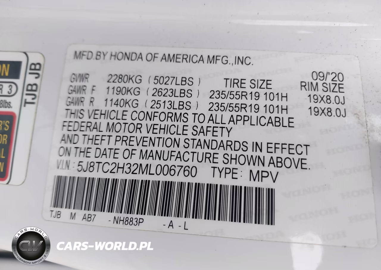 2021 Acura Rdx Standard VIN:5J8TC2H32ML006760 - 9