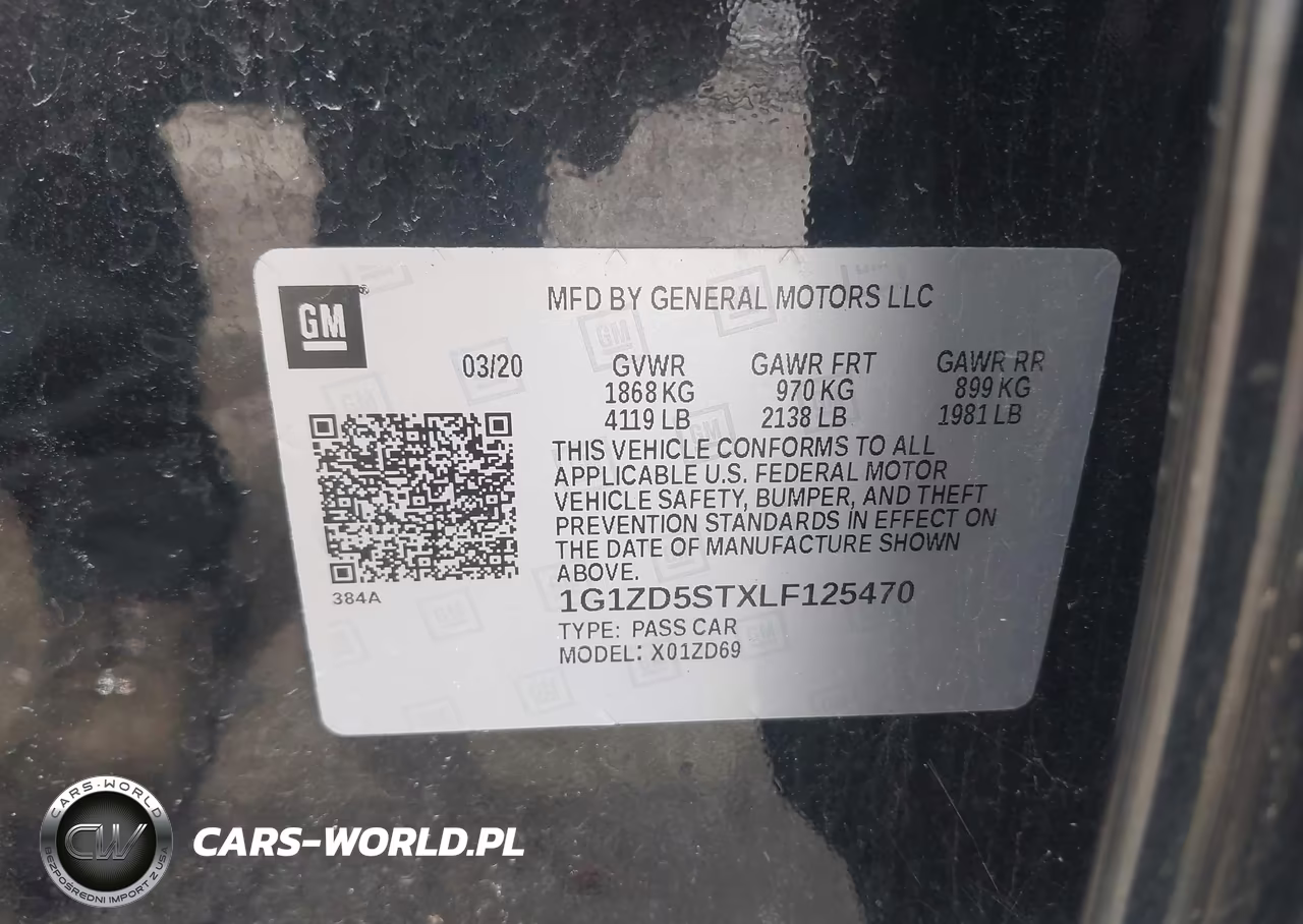2020 Chevrolet Malibu Fwd Lt VIN:1G1ZD5STXLF125470 - 9