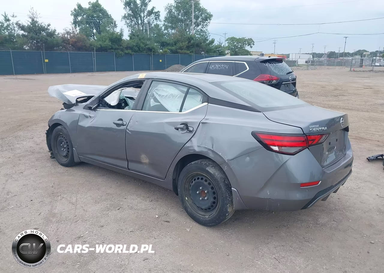 2020 Nissan Sentra S Xtronic Cvt VIN:3N1AB8BVXLY304469 - 3