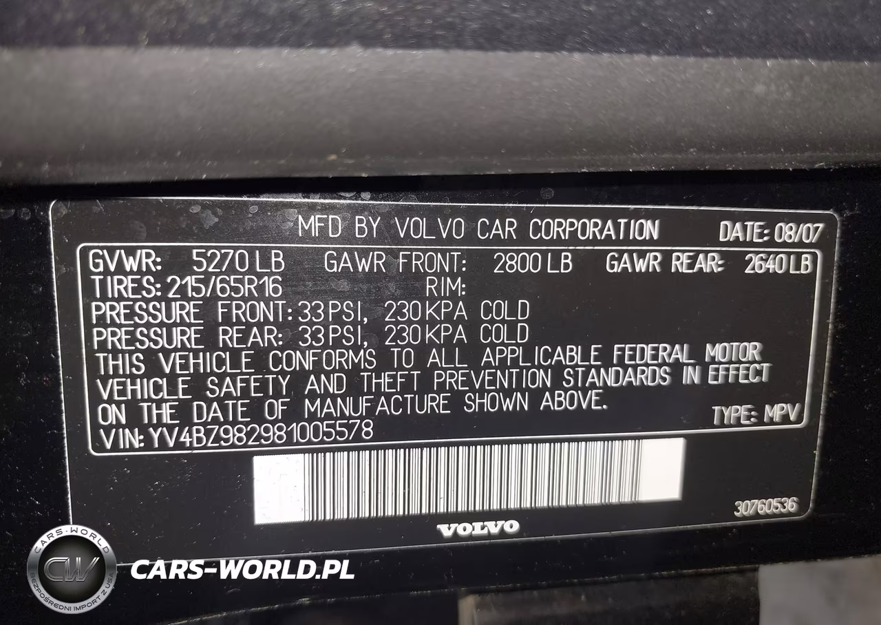 2008 Volvo Xc70 3.2 VIN:YV4BZ982981005578 - 9