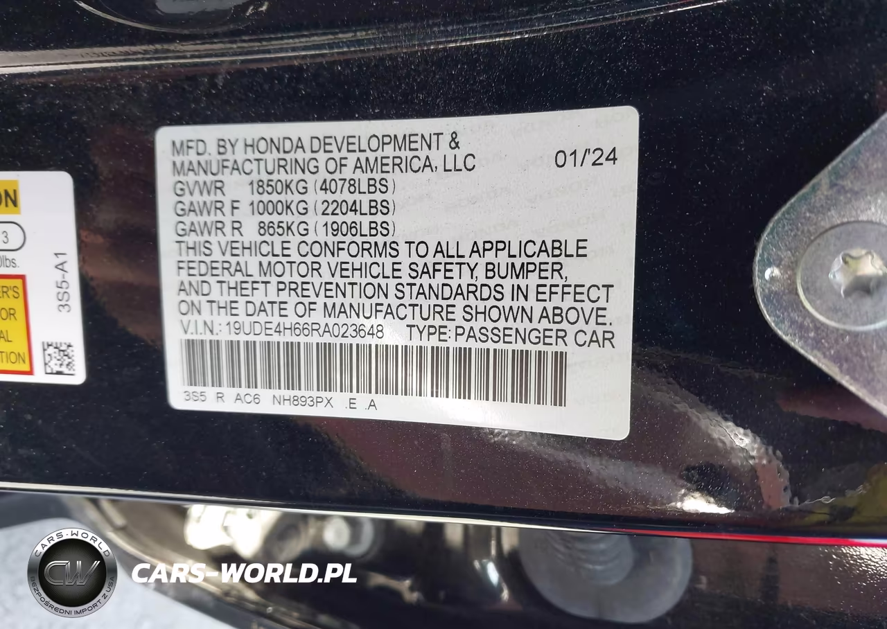 2024 Acura Integra A-Spec Technology Package VIN:19UDE4H66RA023648 - 9