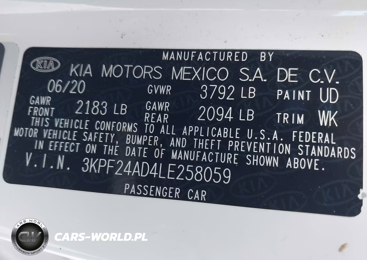 2020 Kia Forte Fe VIN:3KPF24AD4LE258059 - 9