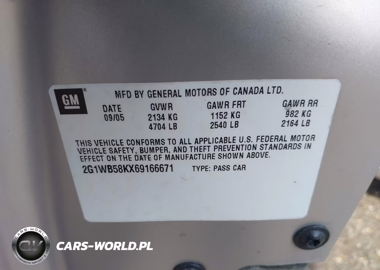 2006 Chevrolet Impala Ls VIN:2G1WB58KX69166671 - 9
