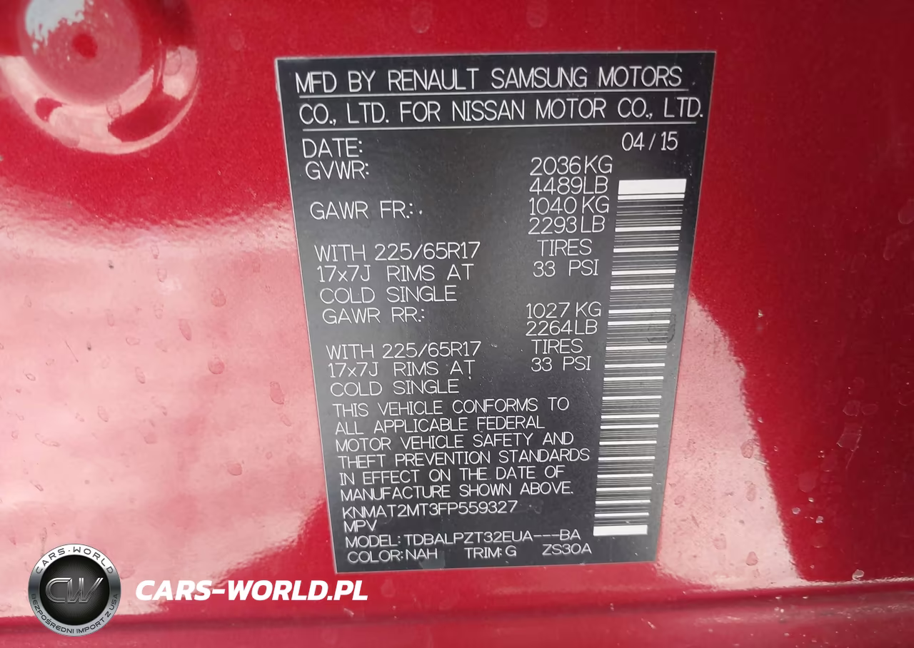 2015 Nissan Rogue S VIN:KNMAT2MT3FP559327 - 9