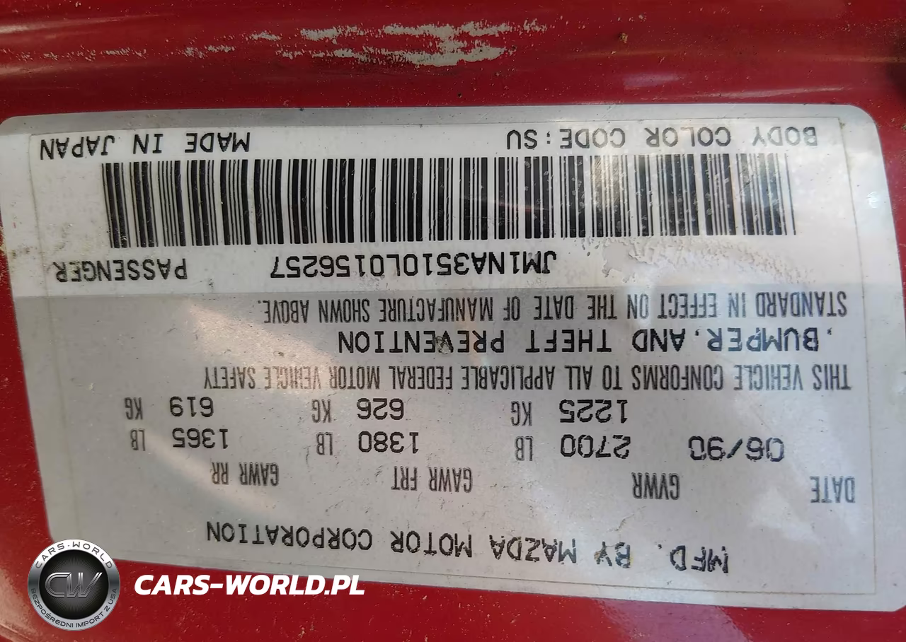 1990 Mazda Mx-5 Miata VIN:JM1NA3510L0156257 - 9